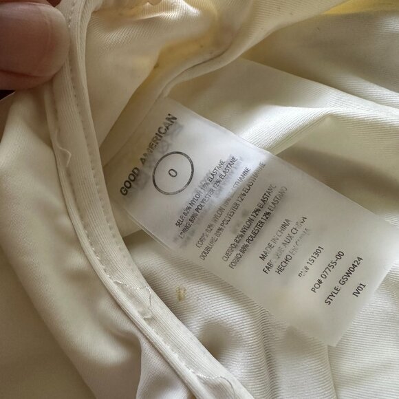 GOOD AMERICAN {NWT} Leilani Ivory One Piece Swimsuit | sizes 0 (XS) and 2 (M) - Picture 7 of 11